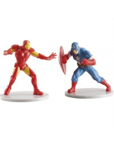 AVENGERS IRONMAN E CAPITAN AMERICA IN PLASTICA